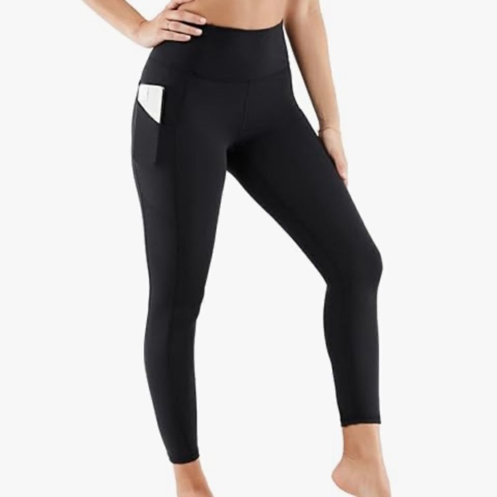 Fabletics Women's PureLuxe High-Waisted Legging (Tea Berry/Neon Coral) L NWOT